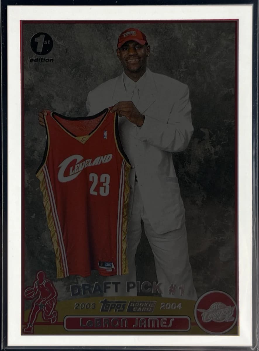 LeBron James (2003) with centering borders detected by Centering Check
